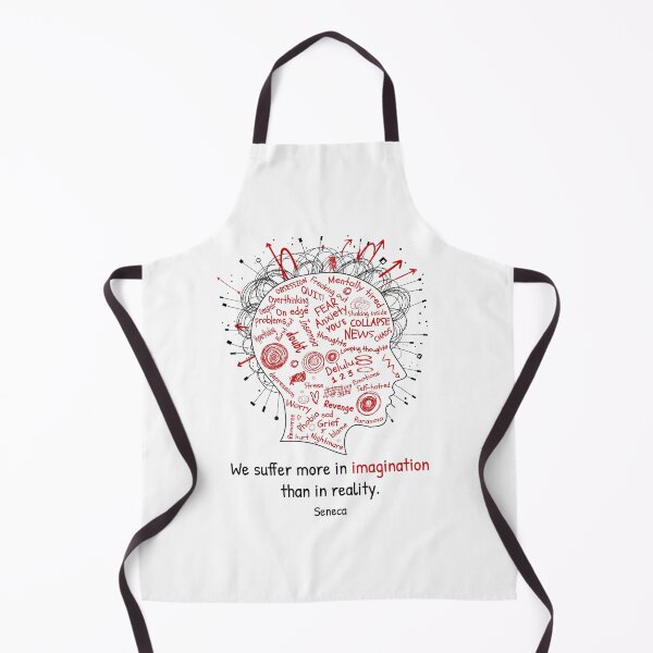 Item preview, We Suffer More in Imagination Than in Reality designed and sold by Inspiration Cabin.