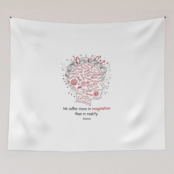 Item preview, We Suffer More in Imagination Than in Reality designed and sold by Inspiration Cabin.