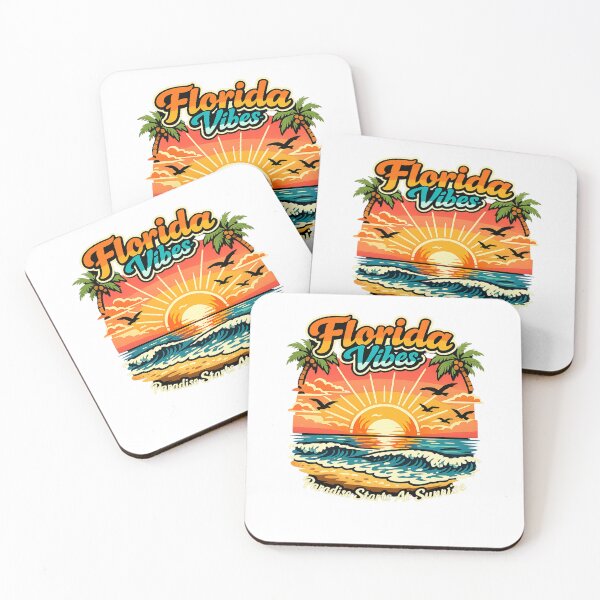 Aperçu de l'œuvre Paradise Starts At Sunrise Florida Vibes créée et vendue par DPBTees70.
