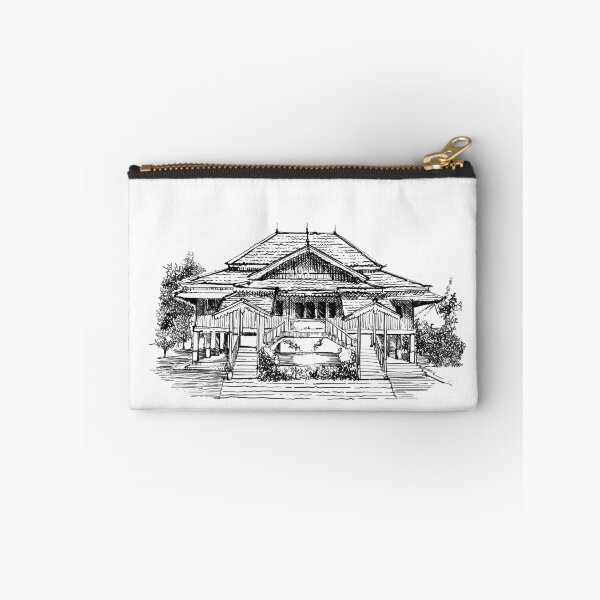 Item preview, Indonesian traditional house sketch designed and sold by midsketcher.