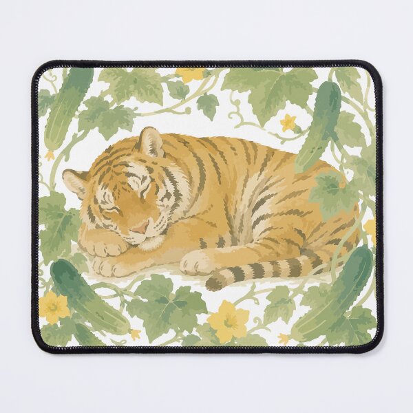 Item preview, Year of the Tiger — Japanese Zodiac Floral Watercolor Art Tee designed and sold by medicalkinoko.