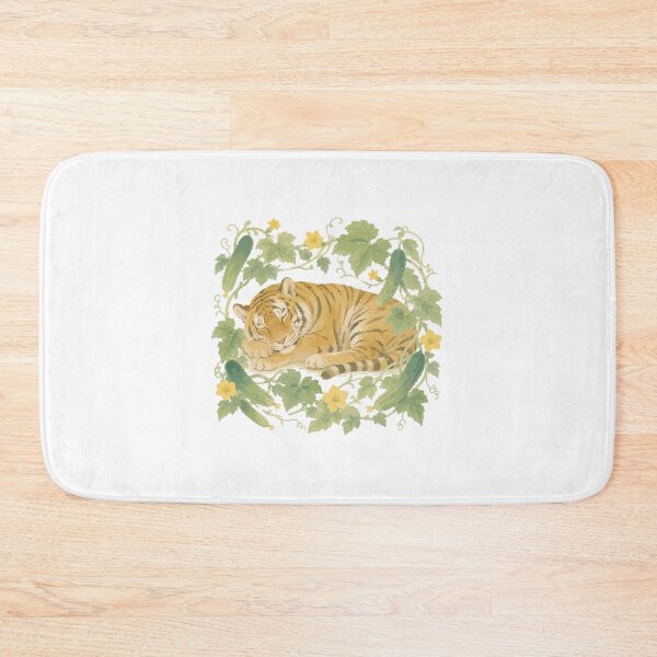 Item preview, Year of the Tiger — Japanese Zodiac Floral Watercolor Art Tee designed and sold by medicalkinoko.