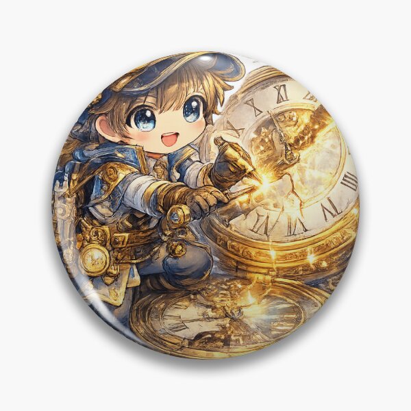 Item preview, Time Repair Technician – Magical Clockwork Kawaii Sticker designed and sold by blossomfun.