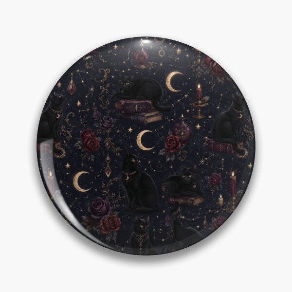 Item preview, Gothic Black Cat designed and sold by MoodSupplyStudio.