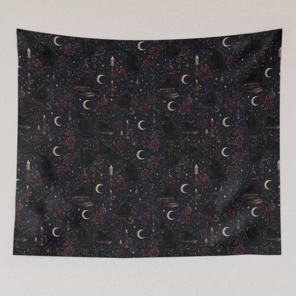Item preview, Gothic Black Cat designed and sold by MoodSupplyStudio.