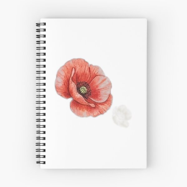 Item preview, Red Poppy and Cotton Botanical Illustration designed and sold by GrzywaM.