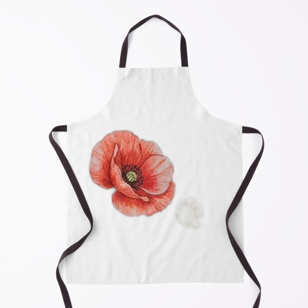 Item preview, Red Poppy and Cotton Botanical Illustration designed and sold by GrzywaM.