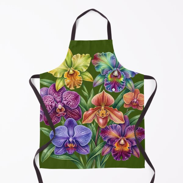 Item preview, Vibrant Orchid Bouquet – Rainbow Tropical Botanical Art designed and sold by digitalbob60.