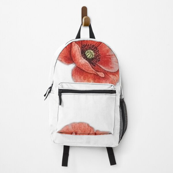 Item preview, Red Poppy and Cotton Botanical Illustration designed and sold by GrzywaM.