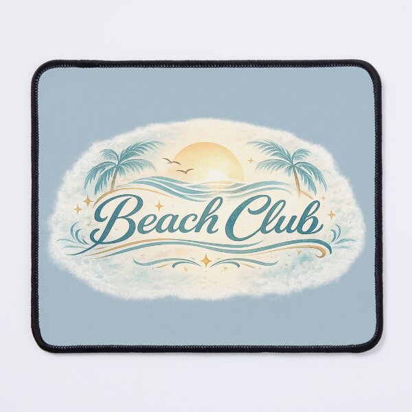 Item preview, Beach Club Retro Sunset Aesthetic with Palm Trees – Summer Vacation Vibes designed and sold by MartBook.