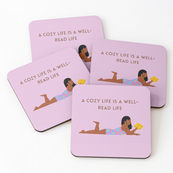 Item preview, A cozy life is a well-read life designed and sold by creativityisfun.