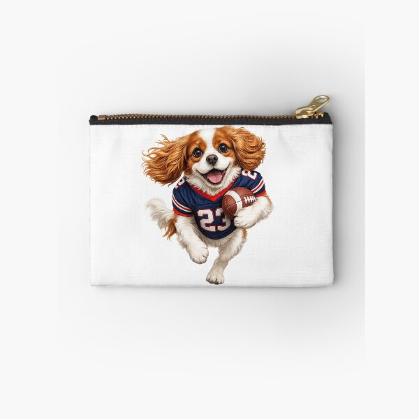 Item preview, Blenheim Cavalier Playing Football designed and sold by SpottyRainbow.
