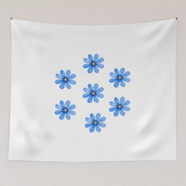 Item preview, Blue watercolor flower designed and sold by trendspatterns.