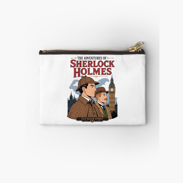 Item preview, The Adventures of Sherlock Holmes Dr Watson London Art designed and sold by Fenay Designs.