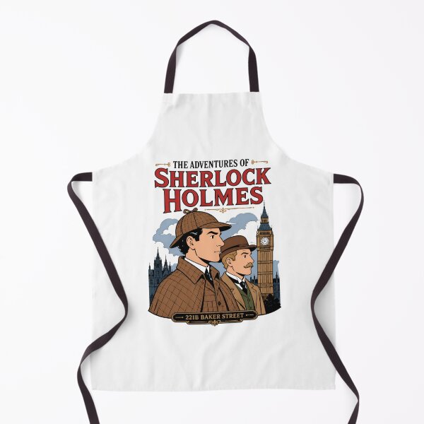 Item preview, The Adventures of Sherlock Holmes Dr Watson London Art designed and sold by Fenay Designs.