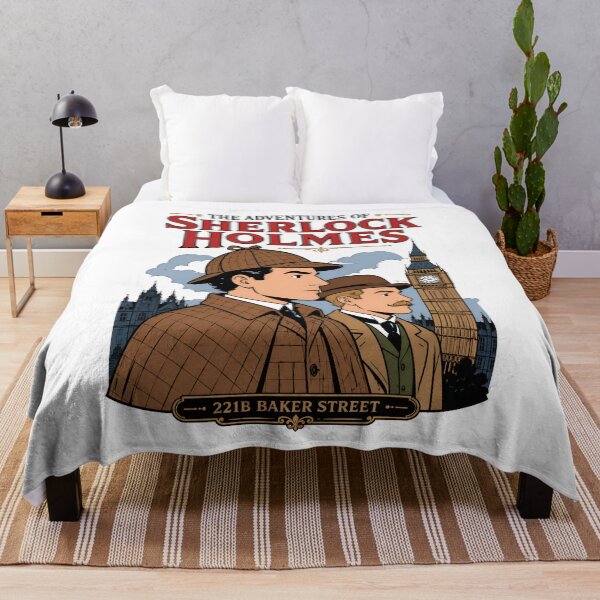 Item preview, The Adventures of Sherlock Holmes Dr Watson London Art designed and sold by Fenay Designs.
