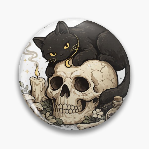 Item preview, Mystic Black Cat on Skull designed and sold by EduardTT.