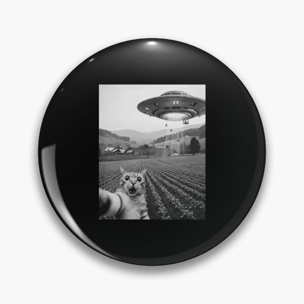 Item preview, Cat Selfie with Alien UFO Funny Cat Gifts for Men Women Kid T-Shirt designed and sold by stmpdwrld.