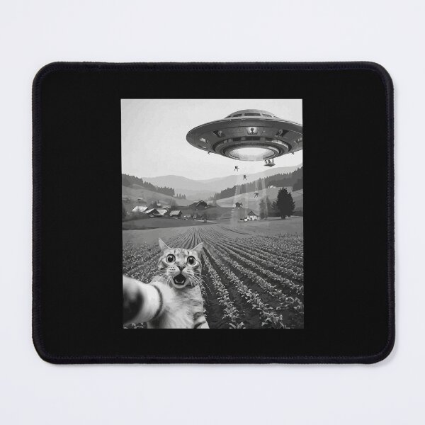 Item preview, Cat Selfie with Alien UFO Funny Cat Gifts for Men Women Kid T-Shirt designed and sold by stmpdwrld.