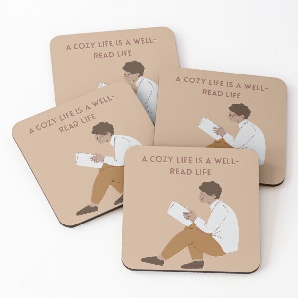 Item preview, A cozy life is a well-read life designed and sold by creativityisfun.