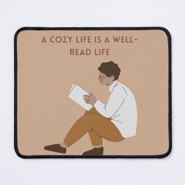 Item preview, A cozy life is a well-read life designed and sold by creativityisfun.