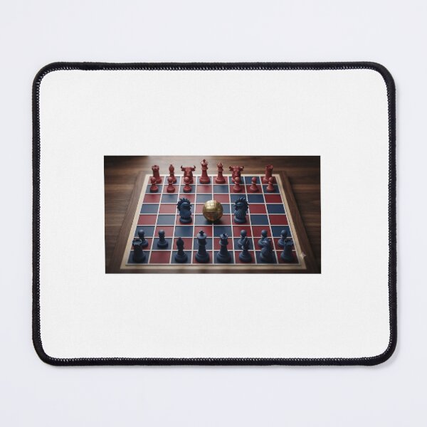 Item preview, World Cup 2026 France Spain Chess Strategy Football Art designed and sold by VikrantCreative.