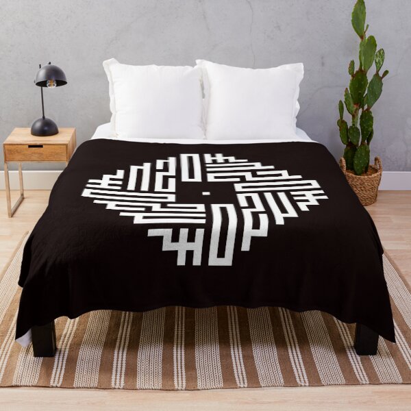 Aperçu de l'œuvre ENZO | Blanc | Calligraphie Kufi géométrique moderne | Du nom à l'art créée et vendue par FOR YOUR NAME.