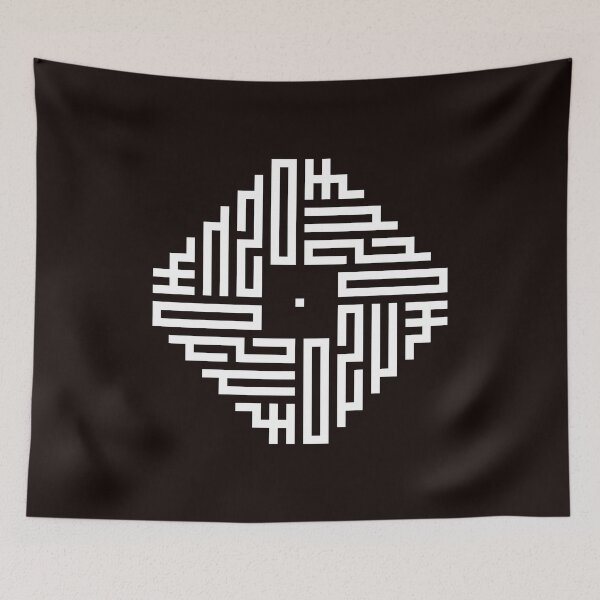 Item preview, ENZO | White  | Modern Geometric Kufi Calligraphy | From Name to Art   designed and sold by FOR YOUR NAME.