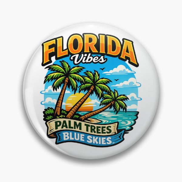 Item preview, Palm Trees Blue Skies Florida Vibes designed and sold by DPBTees70.