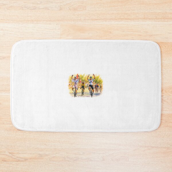 Item preview, Tadej Pogacar and Isaac del Toro Tour de France cycling illustration  designed and sold by cyclingmania.
