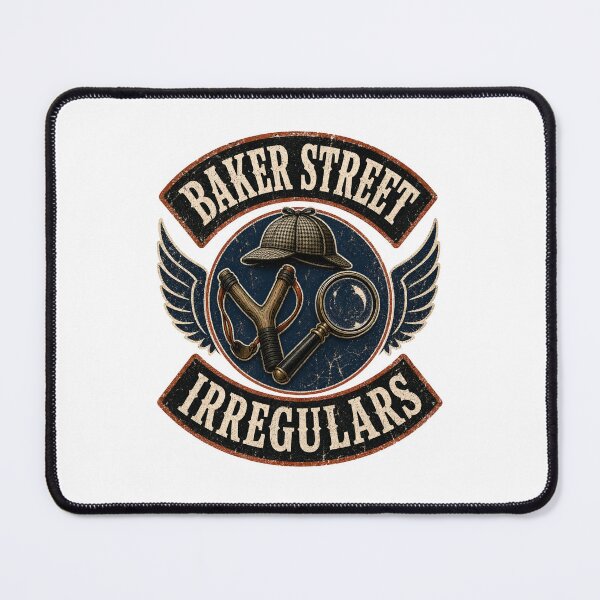 Item preview, Baker Street Irregulars Slingshot Deerstalker Hat Emblem designed and sold by Fenay Designs.