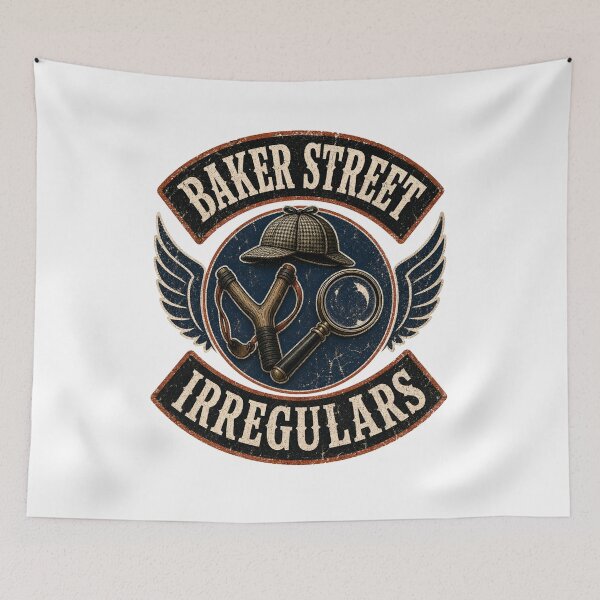 Item preview, Baker Street Irregulars Slingshot Deerstalker Hat Emblem designed and sold by Fenay Designs.