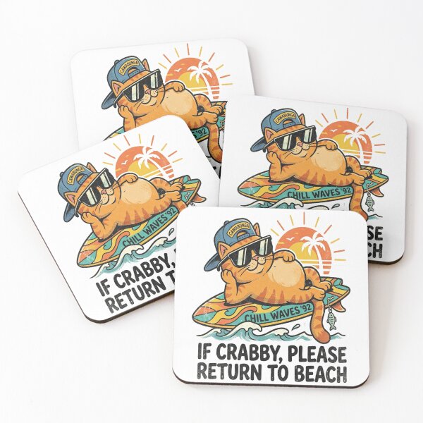 Item preview, Grumpy Beach Cat designed and sold by mo-carnival.