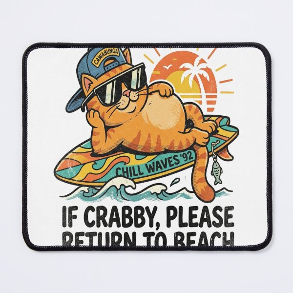 Item preview, Grumpy Beach Cat designed and sold by mo-carnival.