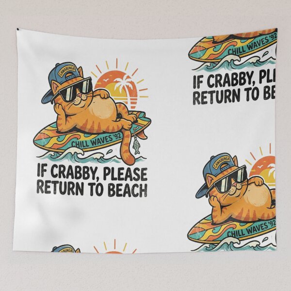 Item preview, Grumpy Beach Cat designed and sold by mo-carnival.