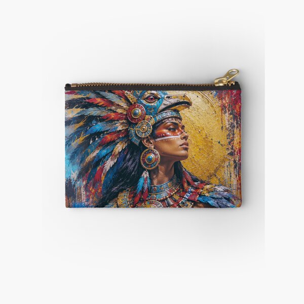 Item preview, Aztec warrior Goddess Huitzilopochtli painting. designed and sold by GalleryKauffeld.