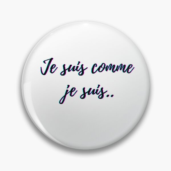 Item preview, I am what I am - popular french quotes lovers theme gifts (in white)  designed and sold by RebelliousRosee.