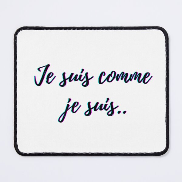 Item preview, I am what I am - popular french quotes lovers theme gifts (in white) designed and sold by RebelliousRosee.