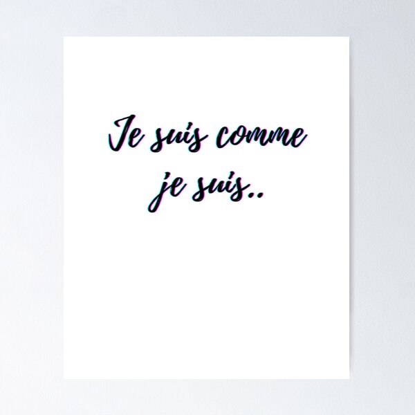Item preview, I am what I am - popular french quotes lovers theme gifts (in white)  designed and sold by RebelliousRosee.