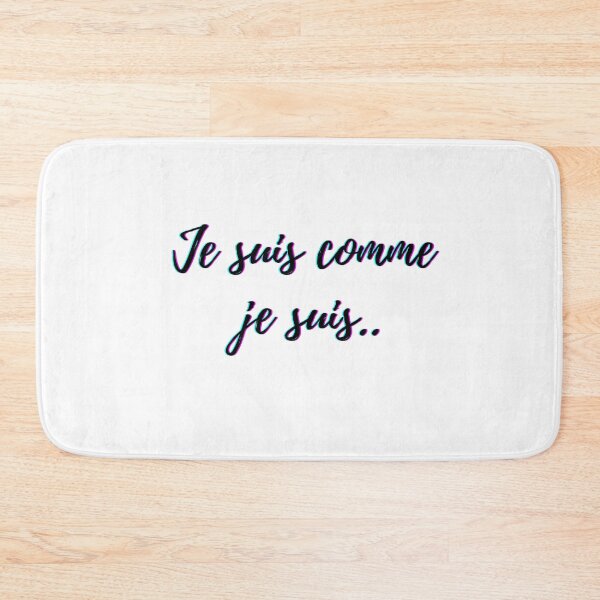 Item preview, I am what I am - popular french quotes lovers theme gifts (in white)  designed and sold by RebelliousRosee.