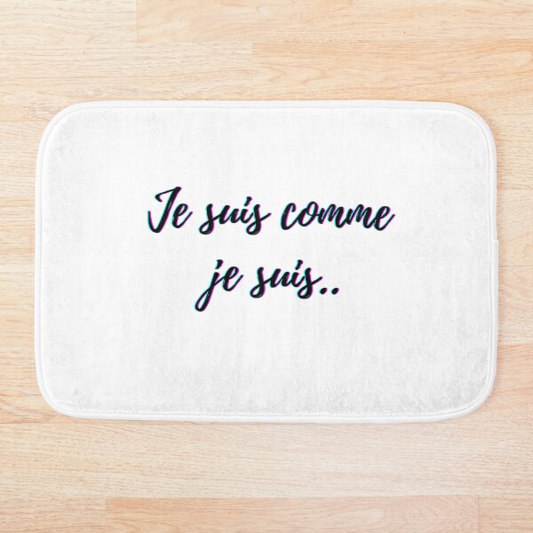 Item preview, I am what I am - popular french quotes lovers theme gifts (in white)  designed and sold by RebelliousRosee.