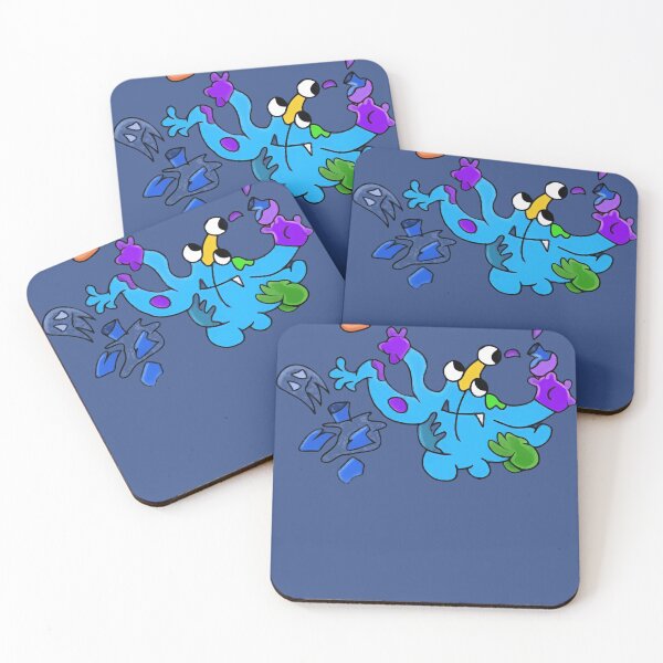 Item preview, Wild Blue Chaos Monster designed and sold by ToonVividArt.