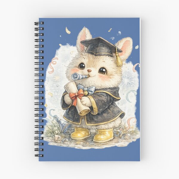 Item preview, Cute Graduation Bunny Watercolor – Kawaii Rabbit Holding Diploma Celebration Art designed and sold by MagicMakerPh.