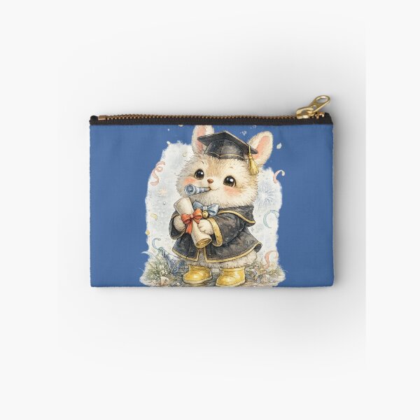 Item preview, Cute Graduation Bunny Watercolor – Kawaii Rabbit Holding Diploma Celebration Art designed and sold by MagicMakerPh.