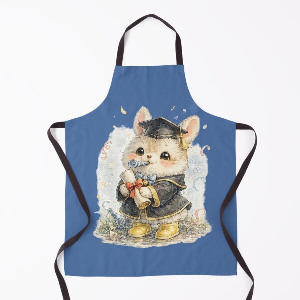 Item preview, Cute Graduation Bunny Watercolor – Kawaii Rabbit Holding Diploma Celebration Art designed and sold by MagicMakerPh.