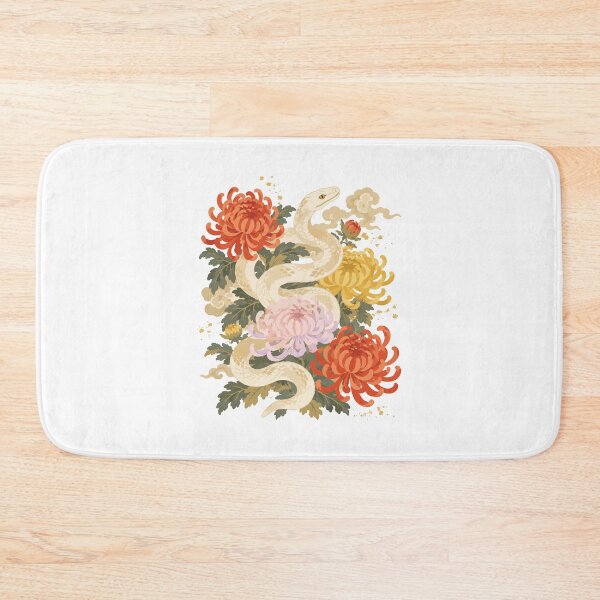 Item preview, Year of the Snake — Japanese Zodiac Floral Watercolor Art Tee designed and sold by medicalkinoko.