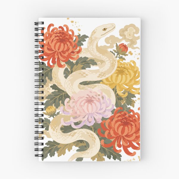 Item preview, Year of the Snake — Japanese Zodiac Floral Watercolor Art Tee designed and sold by medicalkinoko.