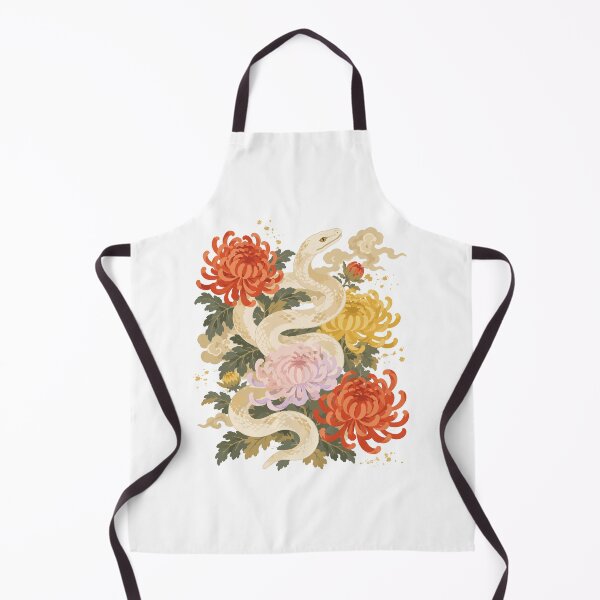 Item preview, Year of the Snake — Japanese Zodiac Floral Watercolor Art Tee designed and sold by medicalkinoko.
