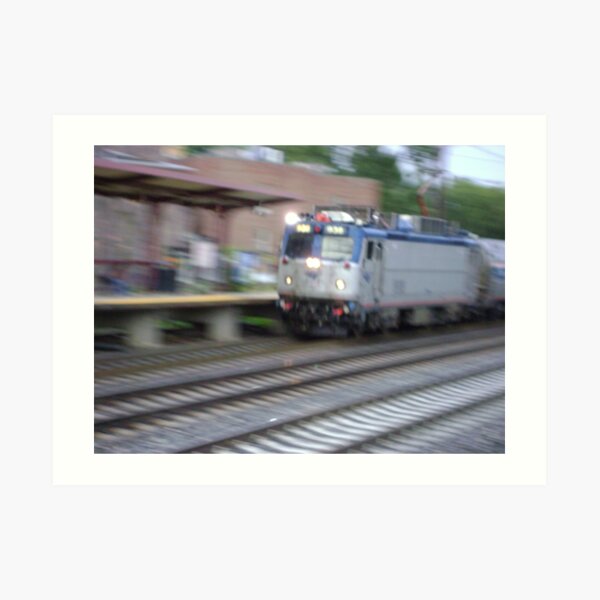 Amtrak at speed Art Print