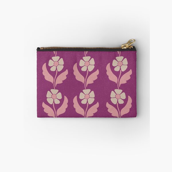 Item preview, Large Retro Scandinavian Folk Floral Berry Magenta Botanical Pattern designed and sold by DColourMuse.